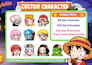 draw chibi twitch emotes, sub badges, vtuber animated emotes